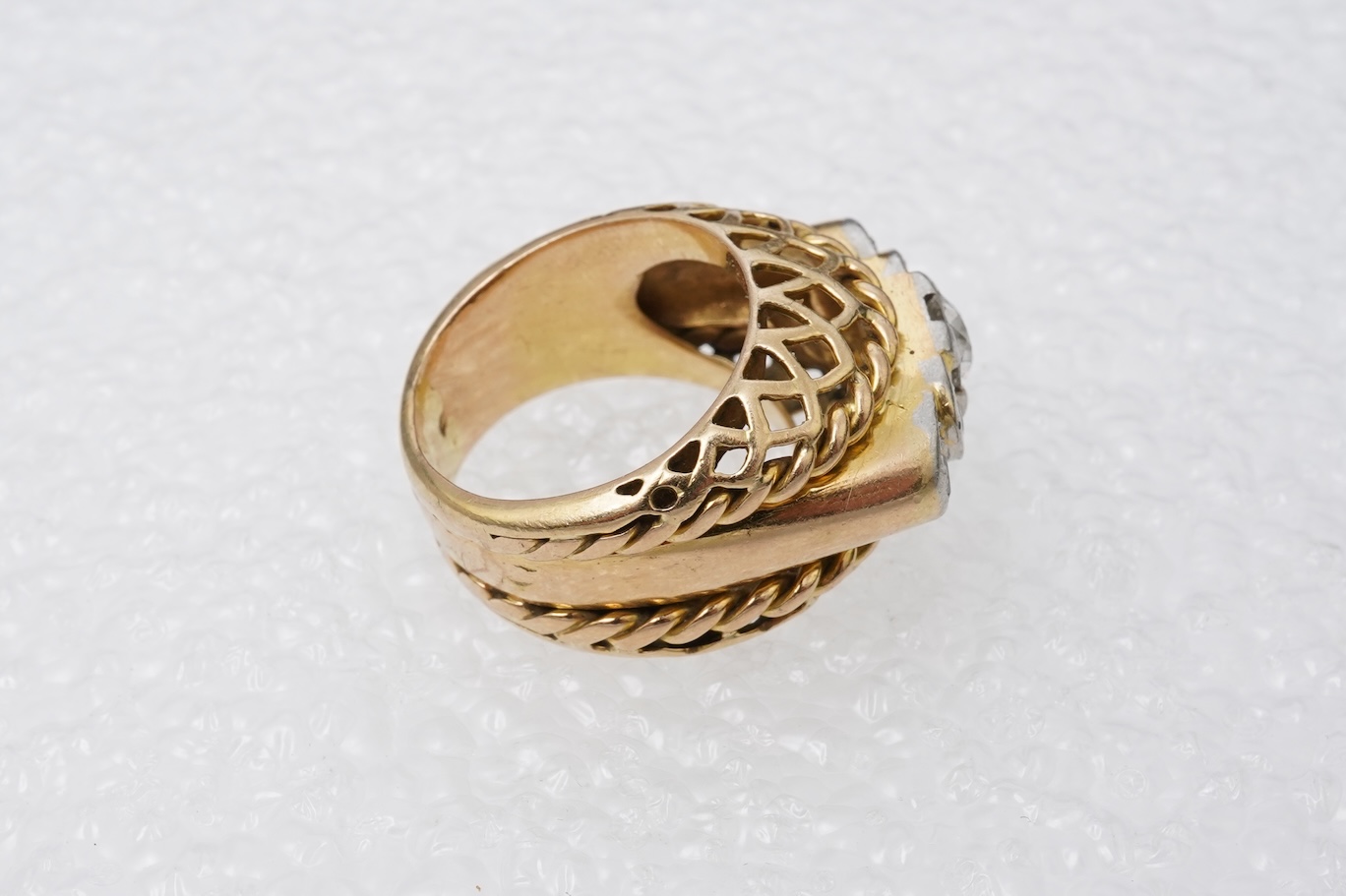 A diamond dress ring, mid 20th century